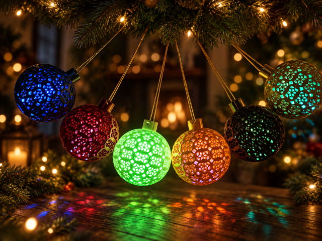 Light-Up Christmas Baubles