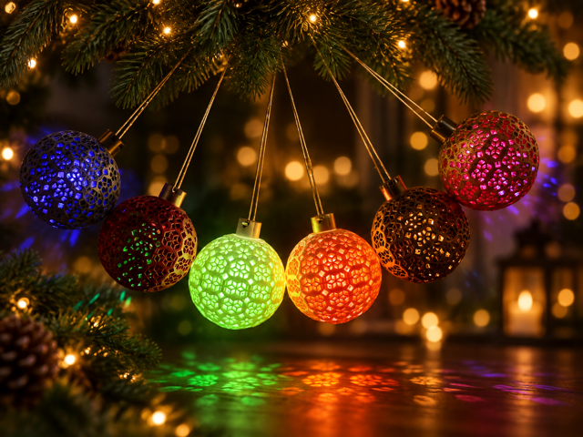 Light-Up Christmas Baubles